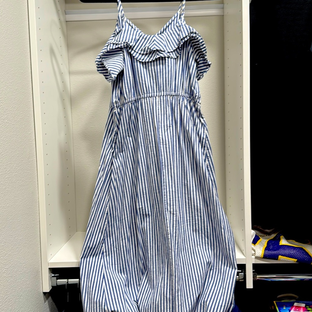 Striped midi dress